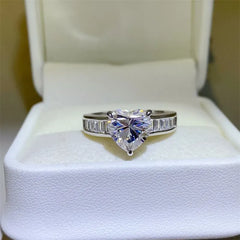 3 Carat Moissanite 925 Sterling Silver Ring OutfitFlow