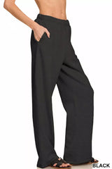 Zenana Fleece Sweatpant with Pockets Trendsi