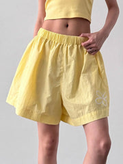 Elastic Waist Shorts OutfitFlow