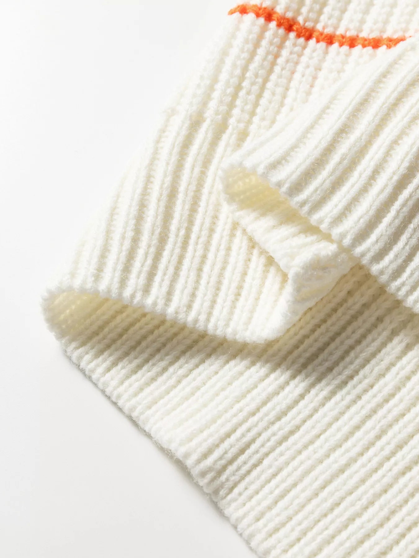 Colorful Striped Detail V Neck Drop Shoulder Baggy Sweater OutfitFlow