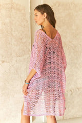 ADORA Crochet Cover Up Tunic Top OutfitFlow