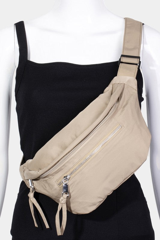 Outfit Flow - Fame Multi Pocket Nylon Crossbody Bag