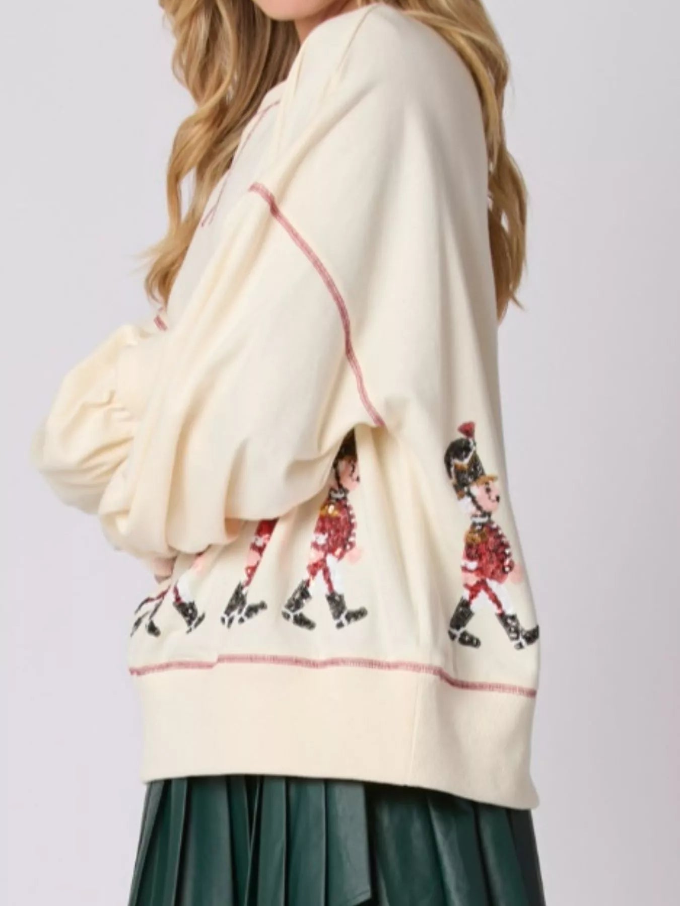 Christmas Marching Band Sequin Sweatshirt OutfitFlow