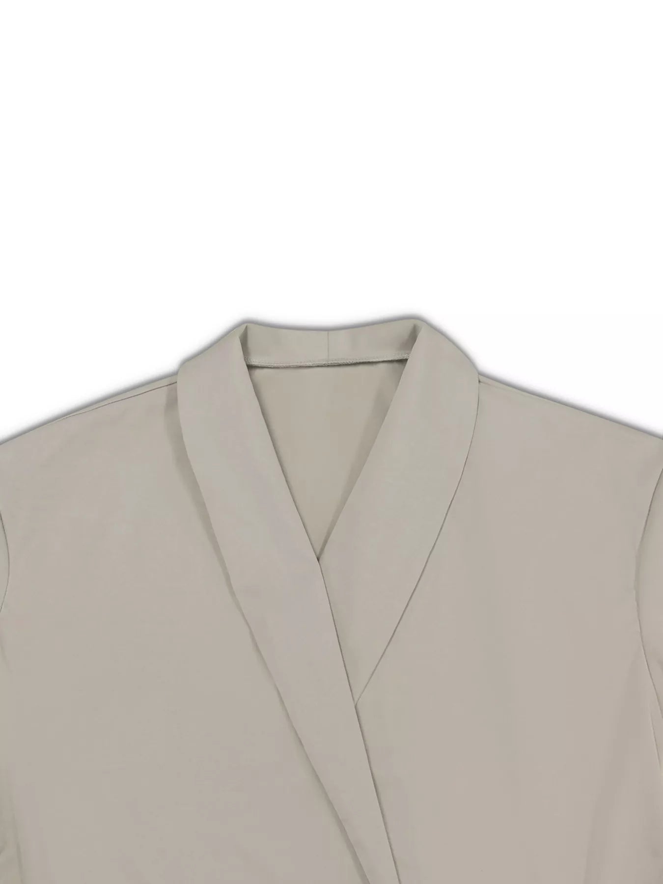 Plus Size Belt Long Sleeve Blazer and Pants Set OutfitFlow