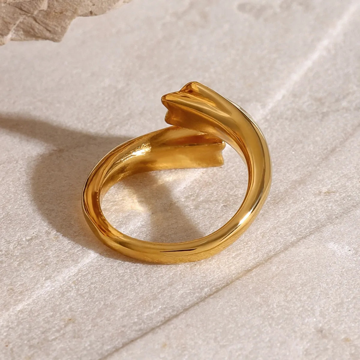 Star Crystal Gold Adjustable Ring OutfitFlow