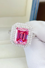 2 Carat Moissanite 925 Sterling Silver Ring OutfitFlow