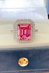 2 Carat Moissanite 925 Sterling Silver Ring OutfitFlow