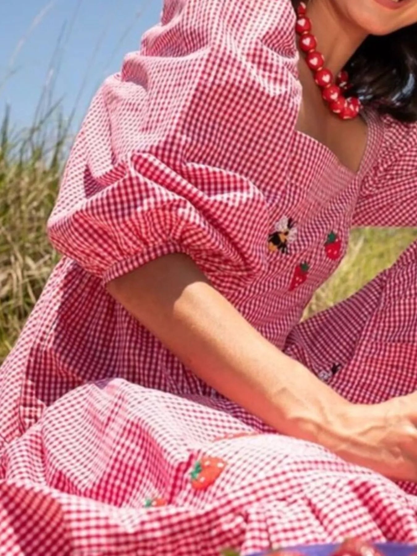 Square Neck Tiered Maxi Dress Pink OutfitFlow