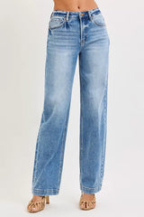 RISEN High Rise Wide Baggy Jeans OutfitFlow