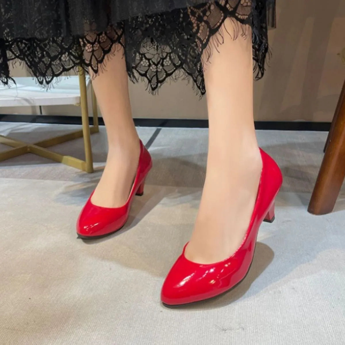 Point Toe Kitten Heels Pumps OutfitFlow