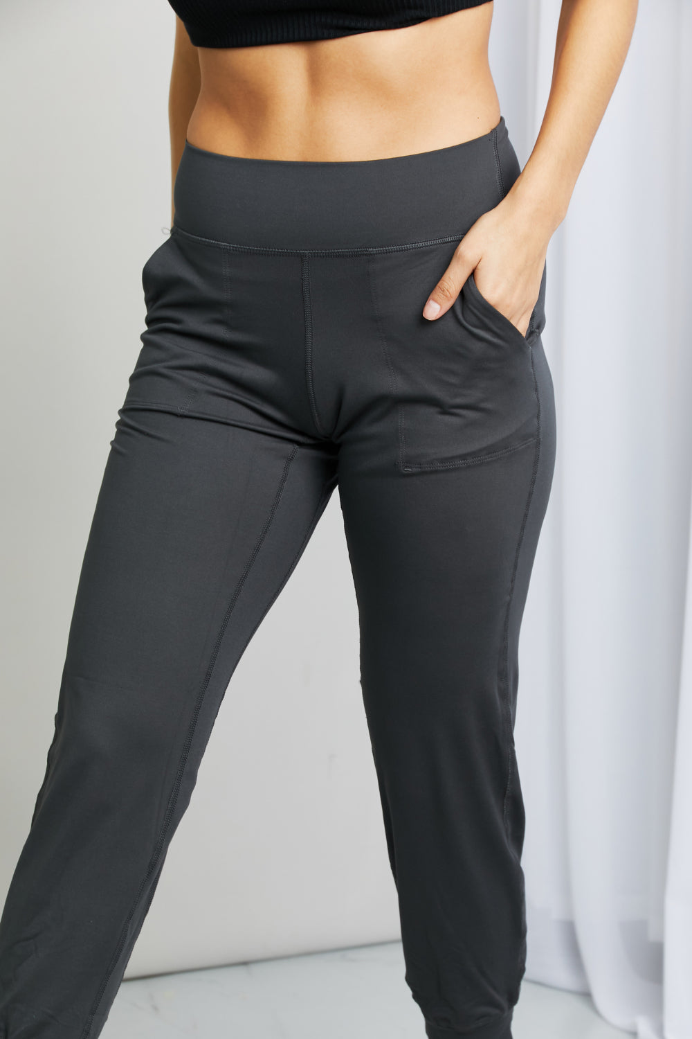 Outfit Flow - Leggings Depot Full Size Wide Waistband Cropped Joggers