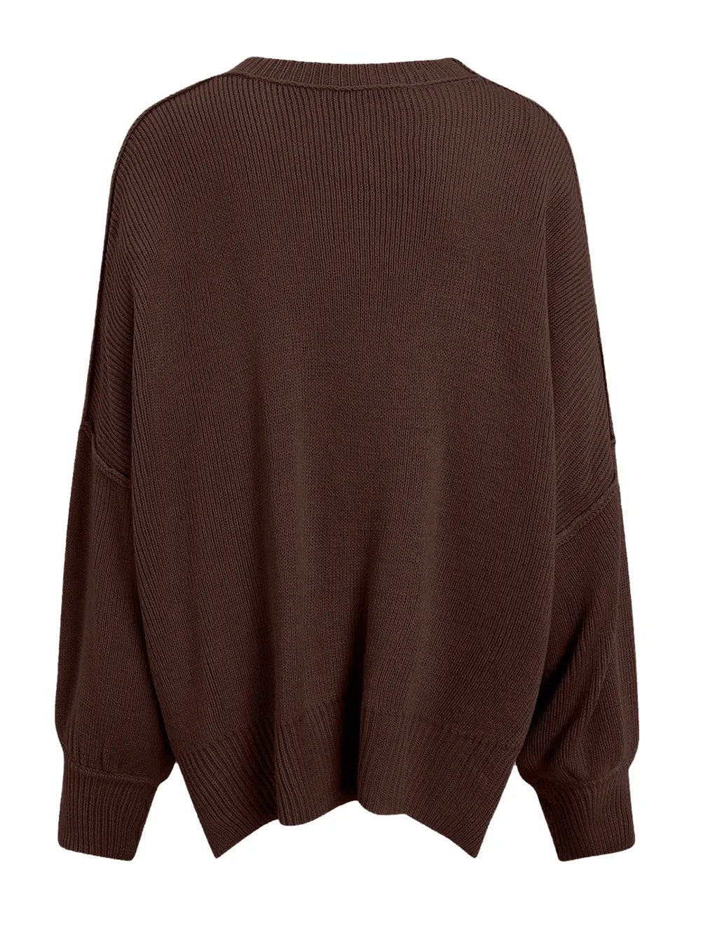 Round Neck Long Sleeve Sweater OutfitFlow