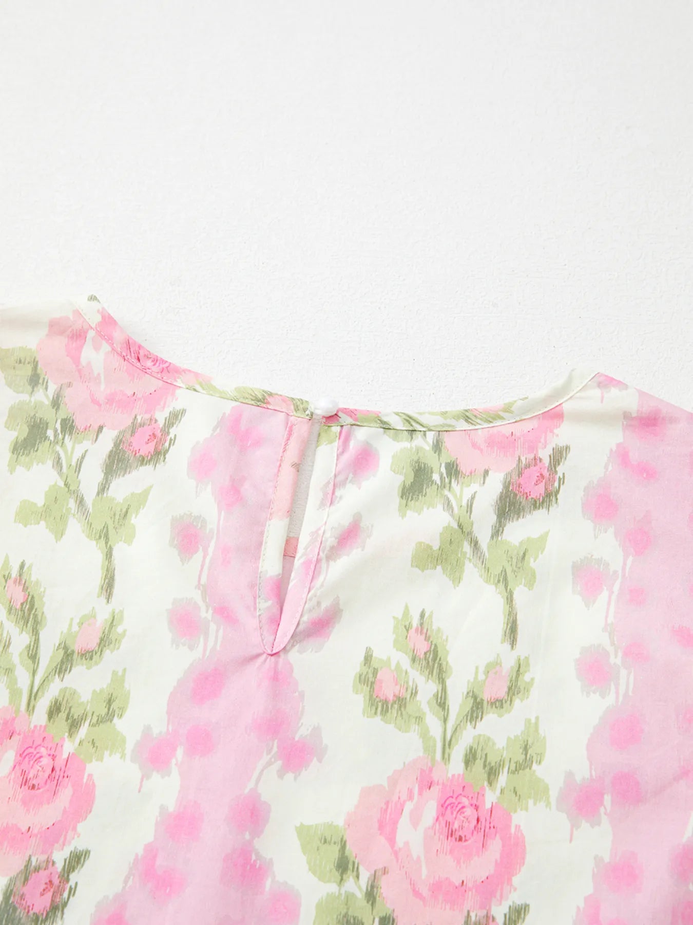 Floral Print Ruffled Sleeve Blouse OutfitFlow