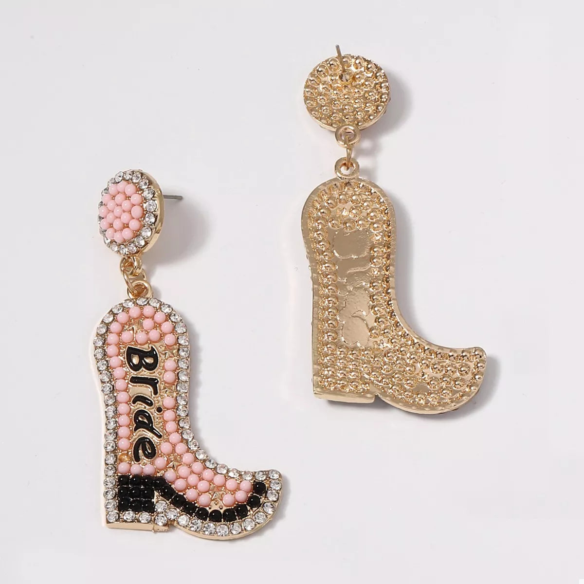 Bride Boot Dangle Earrings OutfitFlow