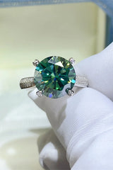 5 Carat Moissanite 925 Sterling Silver Ring OutfitFlow