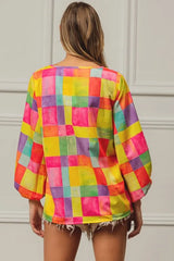 BiBi Multi Block Bubble Pop Ballon Top OutfitFlow
