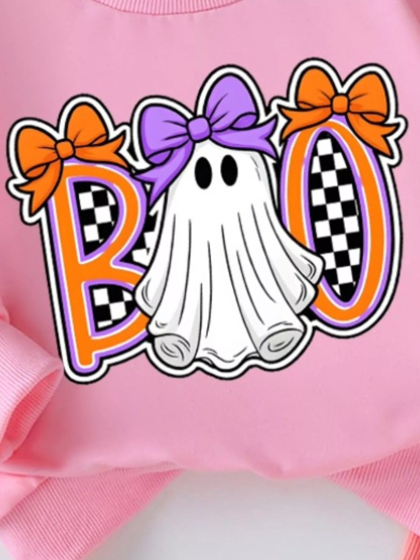 Children's Halloween Graphic Sweatshirt and Flare Pants Set OutfitFlow