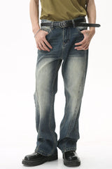 Decorative Seam Jeans with Pockets OutfitFlow