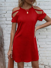 Cold Shoulder Mini Dress OutfitFlow