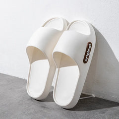 Open Toe Flats Slippers White OutfitFlow