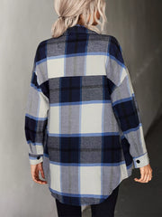 Plaid Button-Down Long Sleeve Shirt OutfitFlow