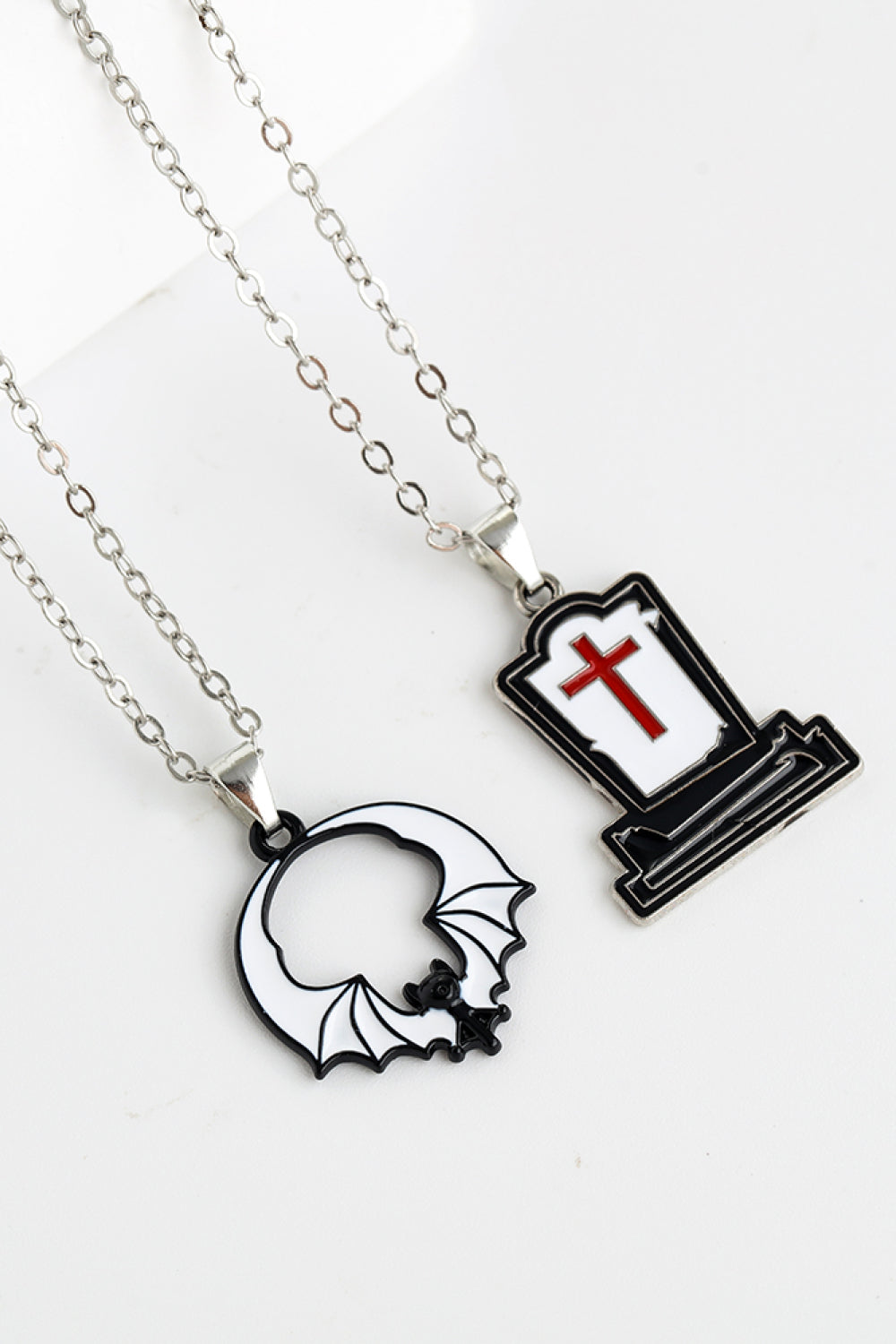 Two-Piece Halloween Theme Necklace Set OutfitFlow