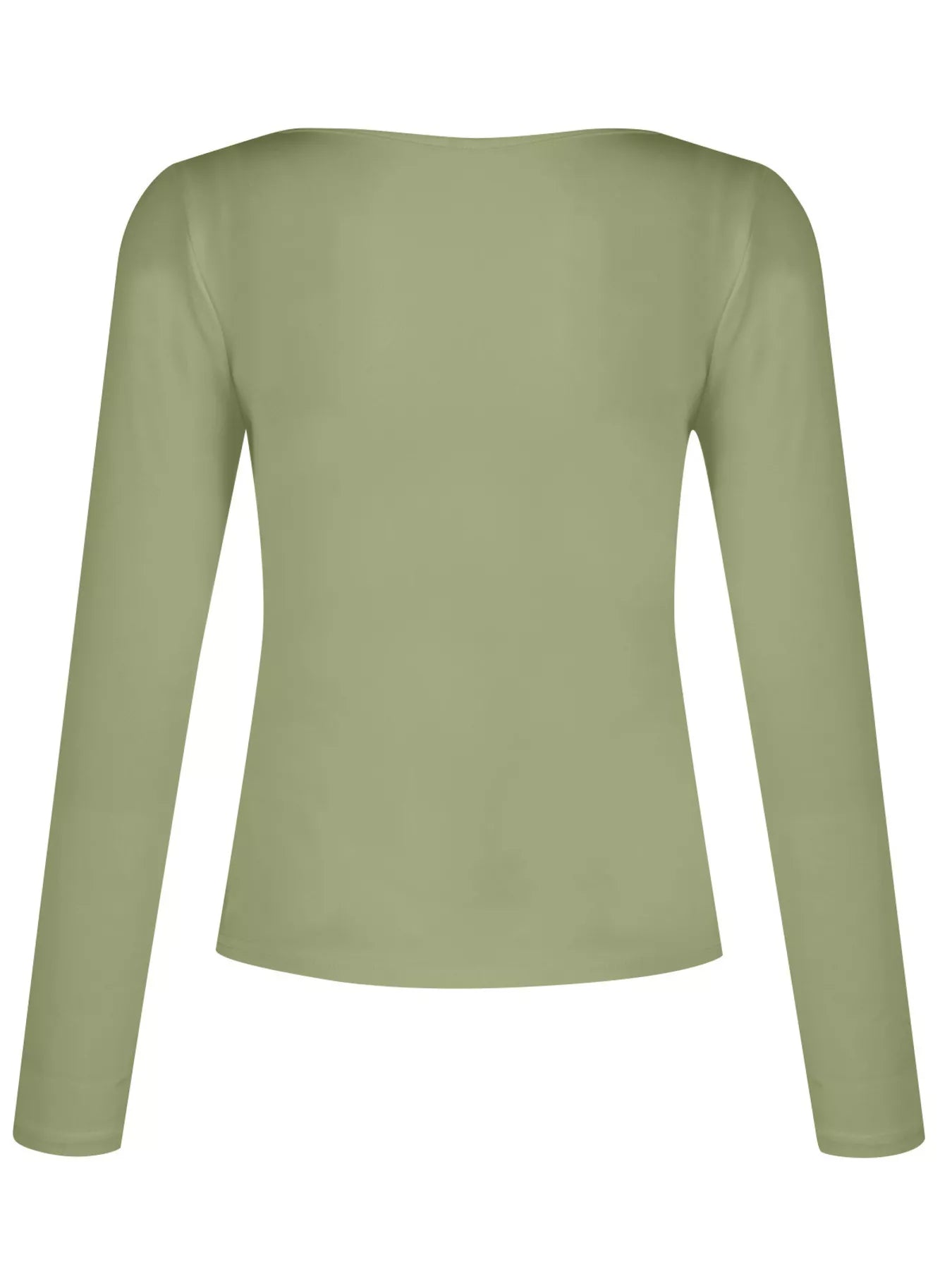 Full Size Slim Fit V-Neck Long Sleeve T-Shirt Plus Size Trendsi