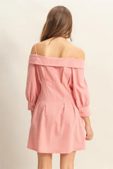 HYFVE Button Down Spaghetti Strap Mini Dress with Pockets OutfitFlow