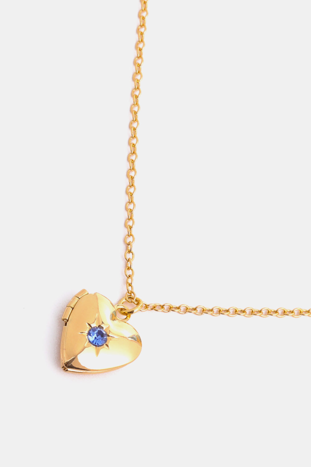 Zircon Heart Shape 14K Gold-Plated Pendant Necklace OutfitFlow