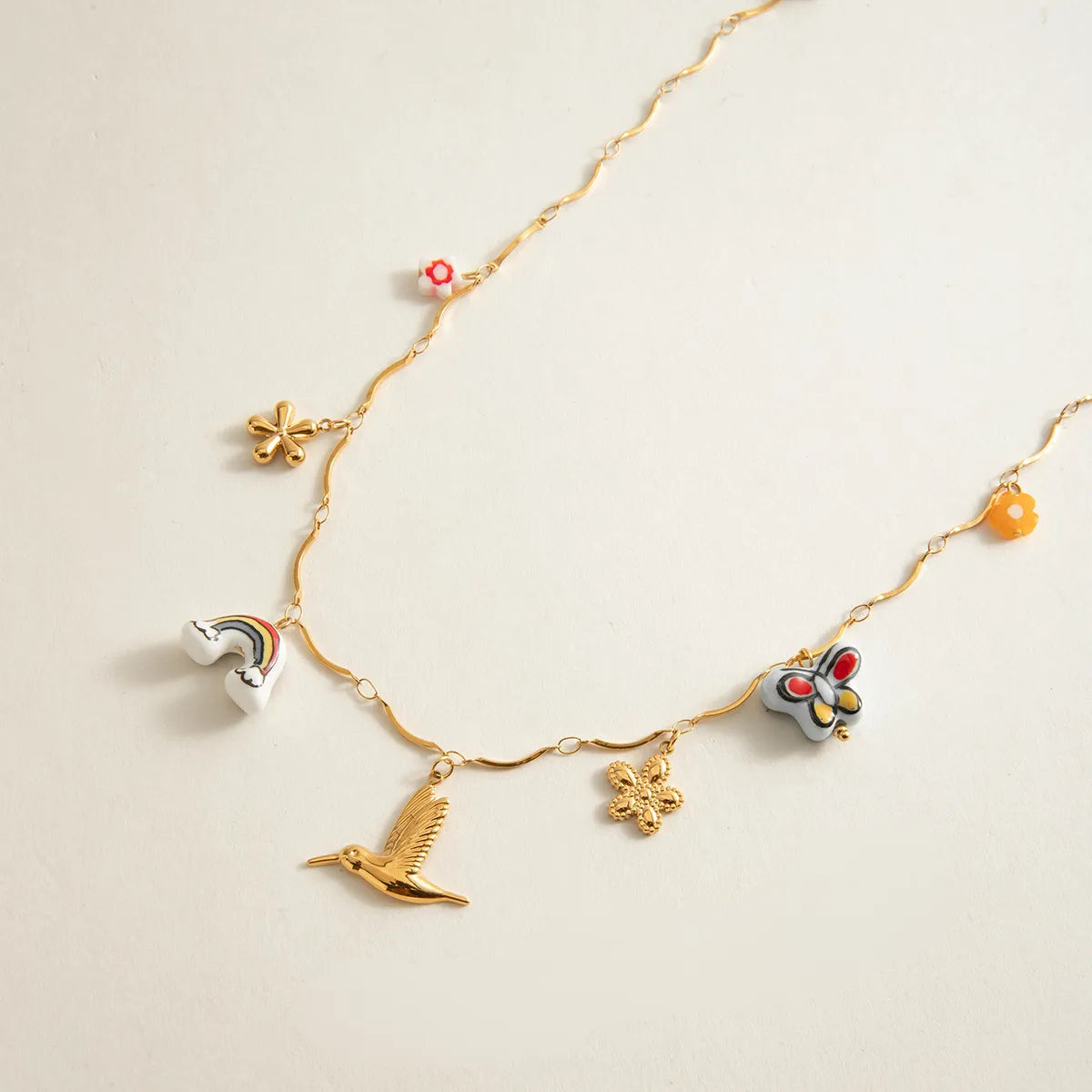 18K Gold-Plated Stainless Steel Pendant Necklace OutfitFlow