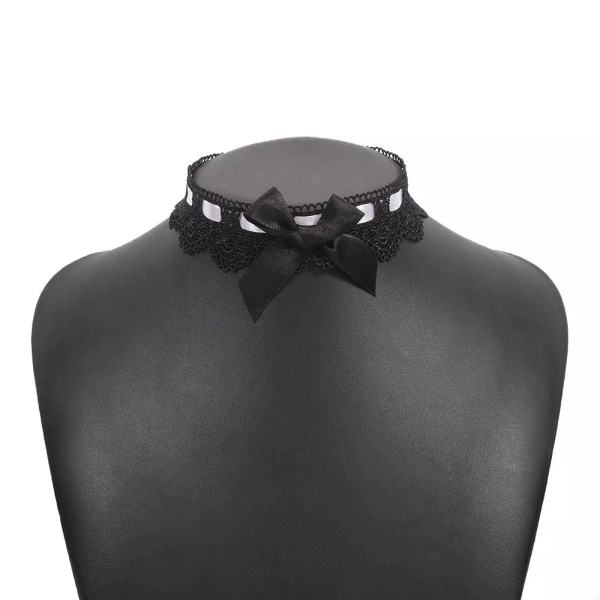 Lace Bow Choker Necklace OutfitFlow