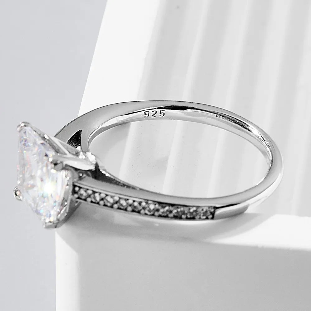 925 Sterling Silver Zircon Ring OutfitFlow