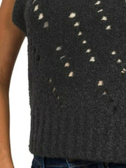 Zenana Openwork Textured Wool Sweater Vest OutfitFlow