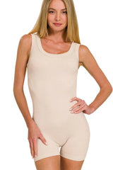 Zenana Ribbed Seamless Bodysuit OutfitFlow