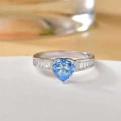 2 Carat Moissanite 925 Sterling Silver Ring OutfitFlow