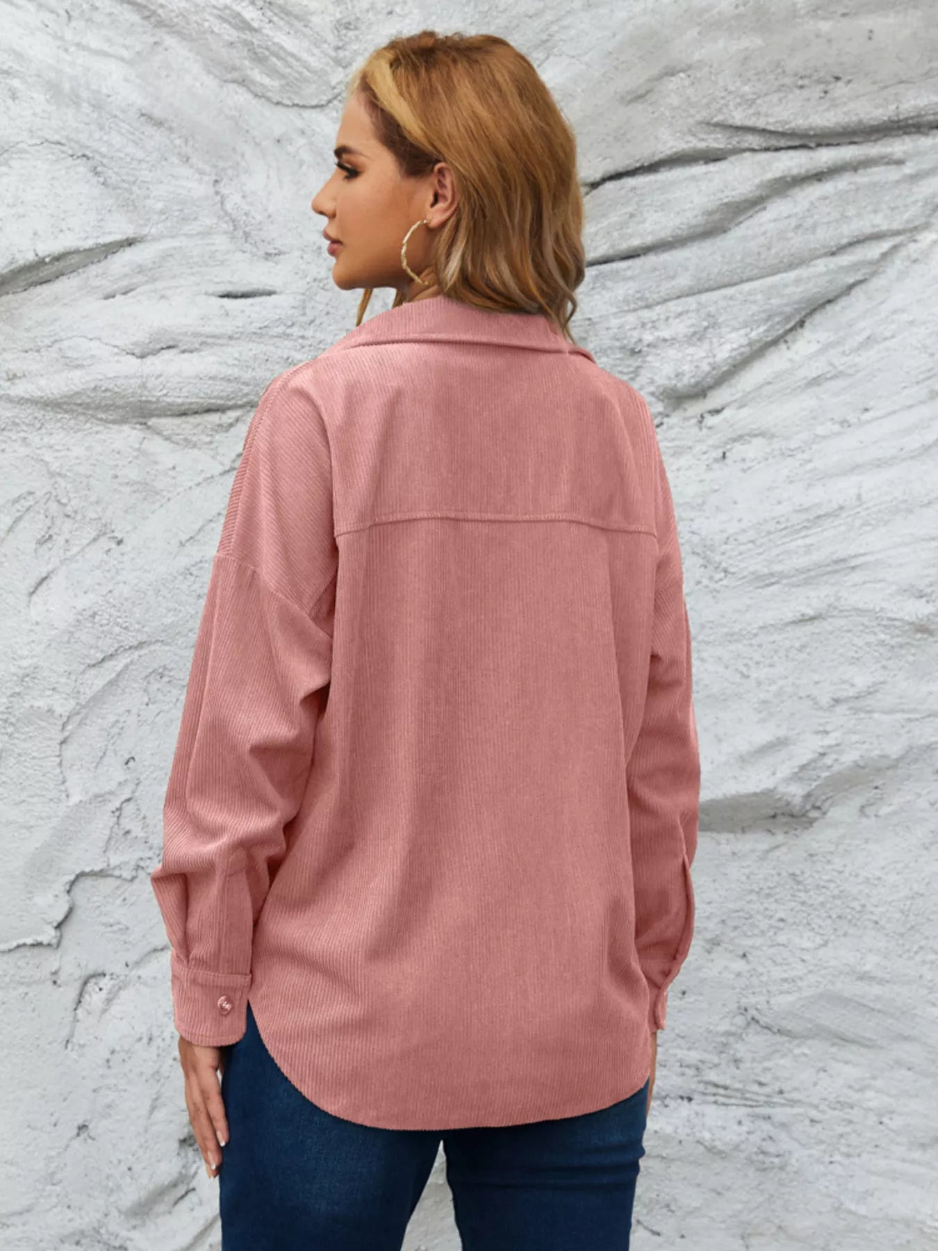 Corduroy Button-Up Shirt OutfitFlow