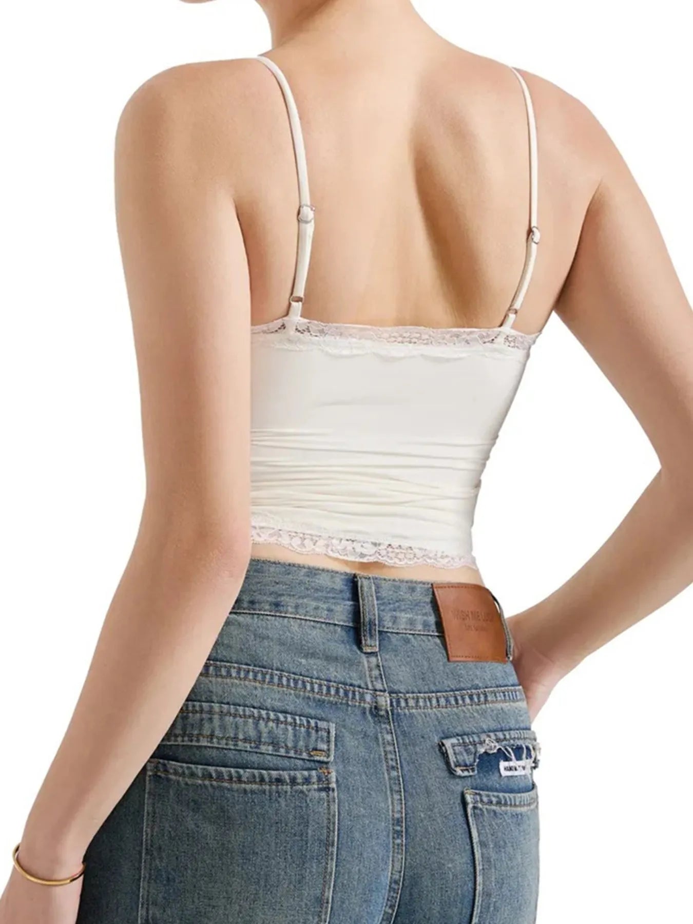 Lace Trim Cami Top OutfitFlow