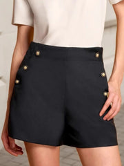 High-Waisted Shorts Black OutfitFlow