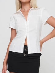 Short Sleeve Button-Up Shirt OutfitFlow