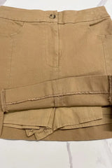 Annie Wear Comfort Stretch Cotton Slit Detailed Mini Skirt OutfitFlow