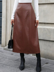 High Waist Midi Skirt