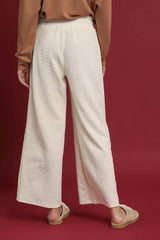 Umgee Cable Knit Textured Wide Leg Pants OutfitFlow