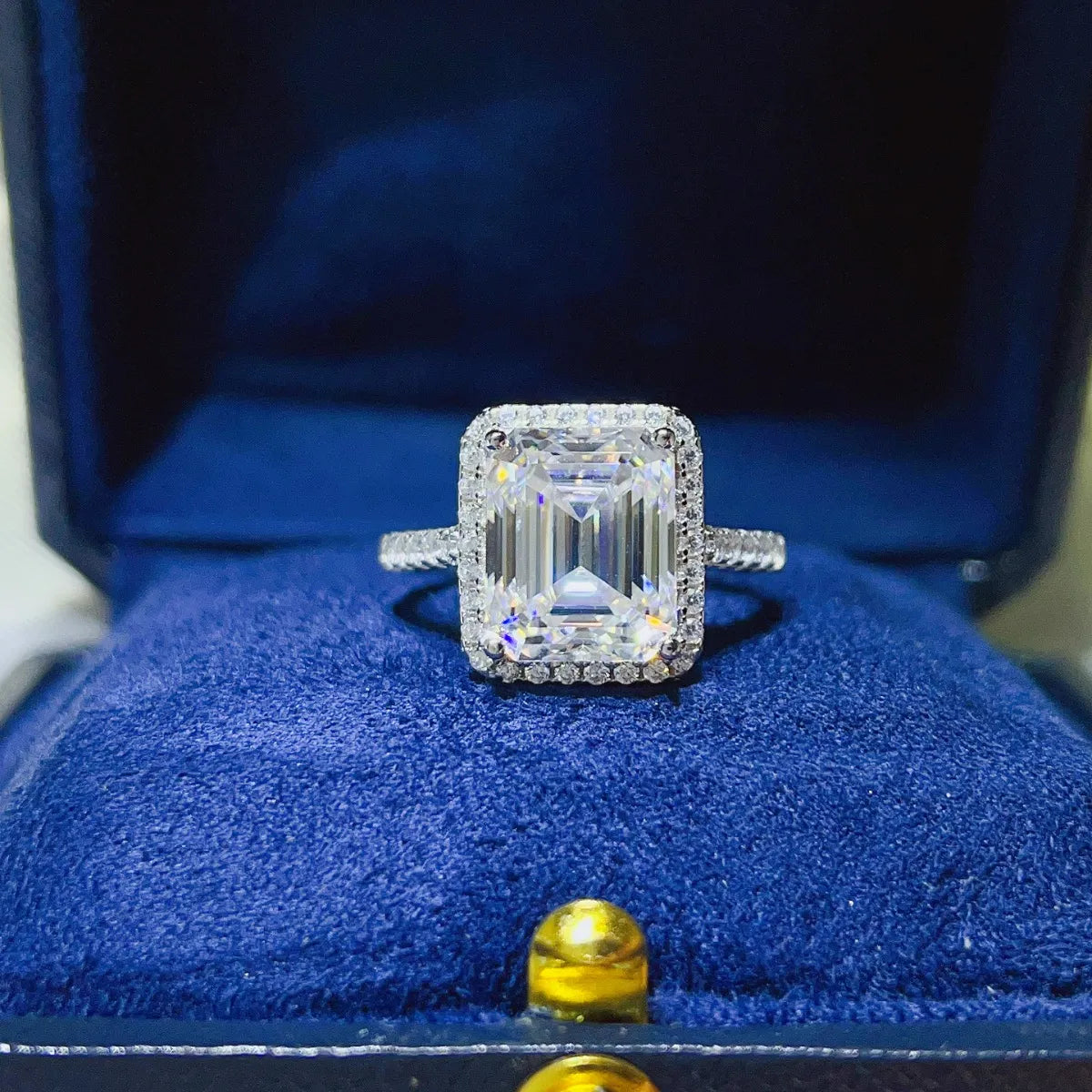 5 Carat Moissanite 925 Sterling Silver Ring OutfitFlow