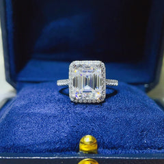 5 Carat Moissanite 925 Sterling Silver Ring OutfitFlow