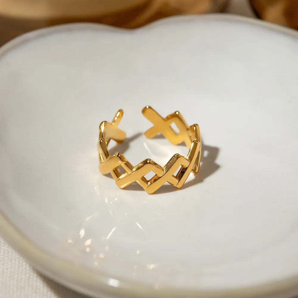 Stainless Steel Cutout Open Ring OutfitFlow