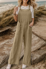 Outfit Flow - Full Size Wide Leg Front Pocket Jumpsuit