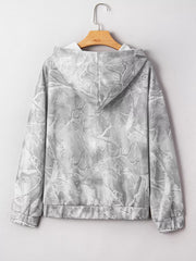Camouflage Woodland Print Oversized Sporty Hoodie OutfitFlow