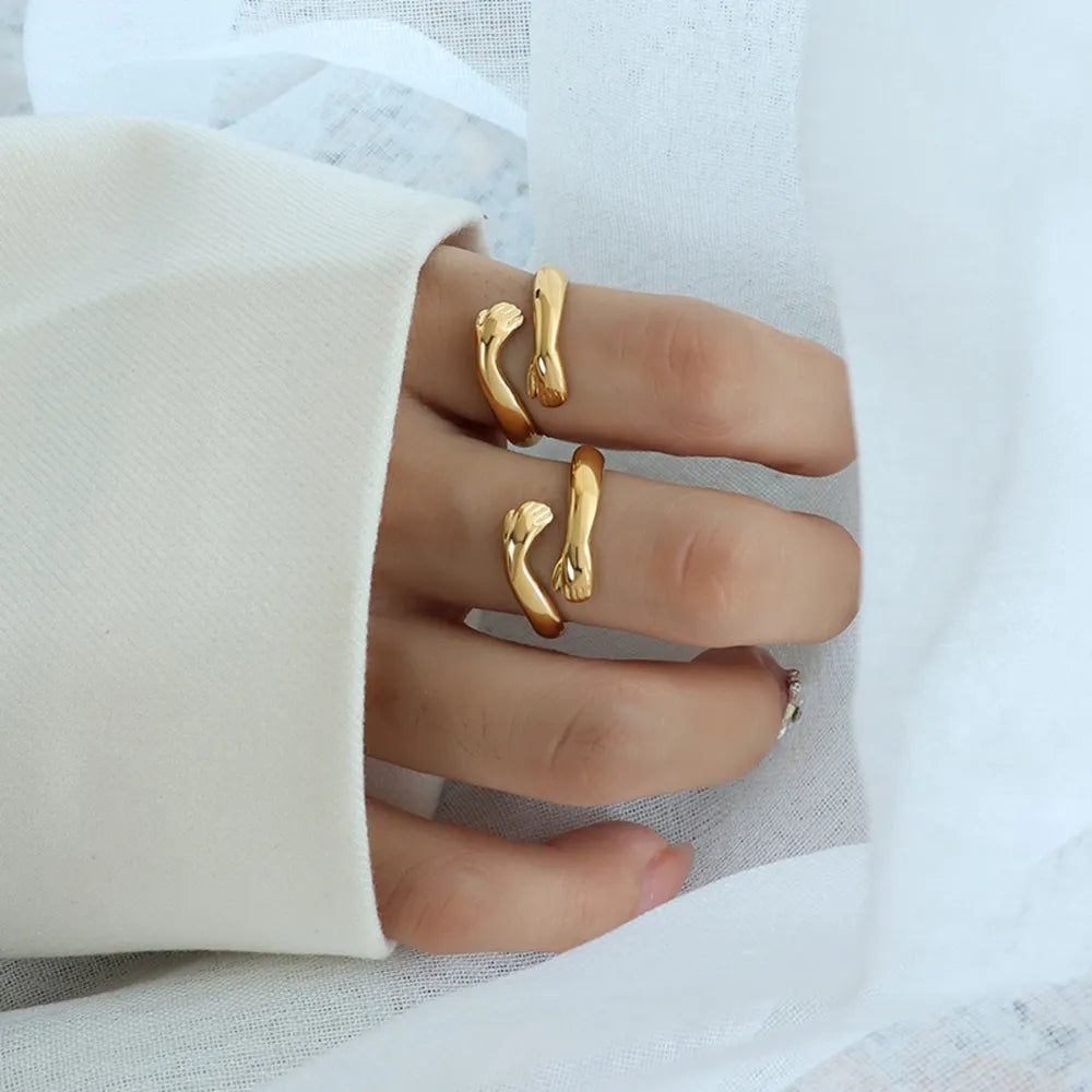Titanium Steel Hug Bypass Ring OutfitFlow