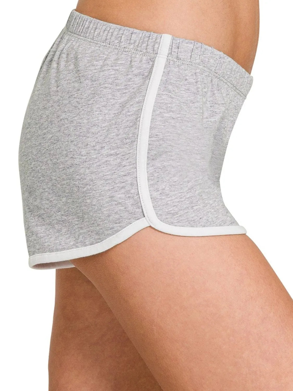 Zenana Elastic Waistband Dolphin Shorts OutfitFlow