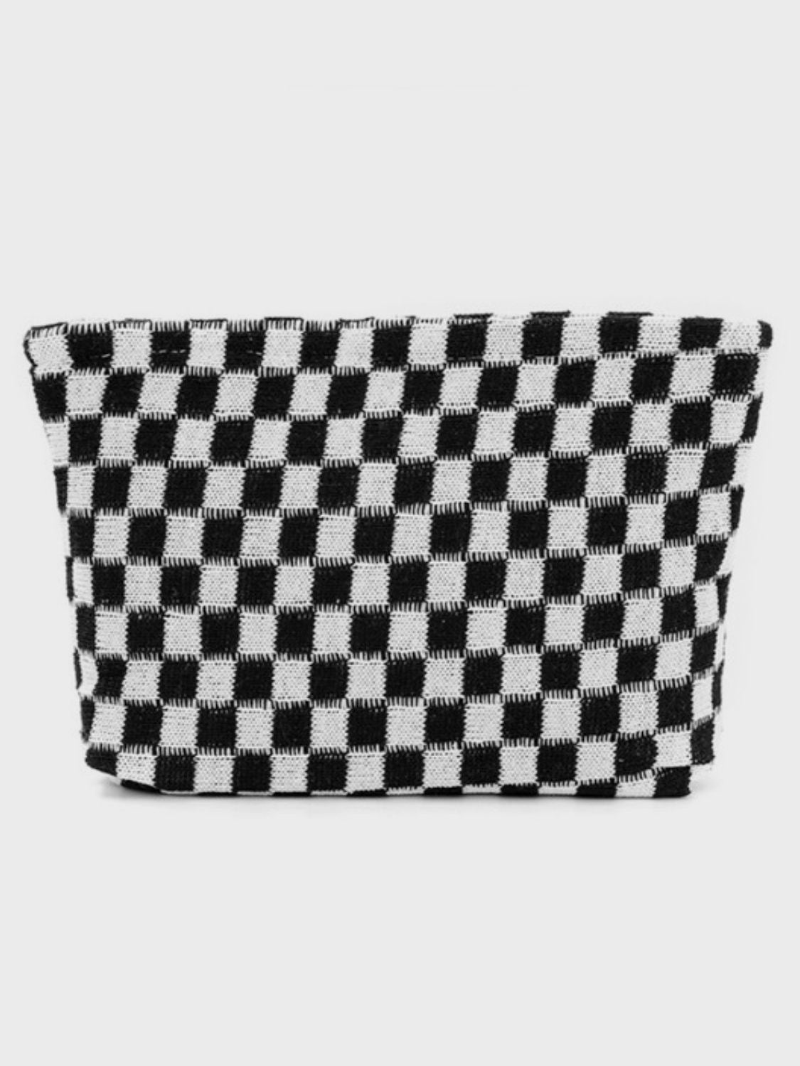 Outfit Flow - Zenana Checkered Makeup Clutch Bag